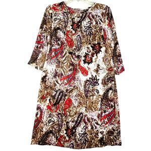 Kut From the Kloth  crepe paisley knee length dress, size 6